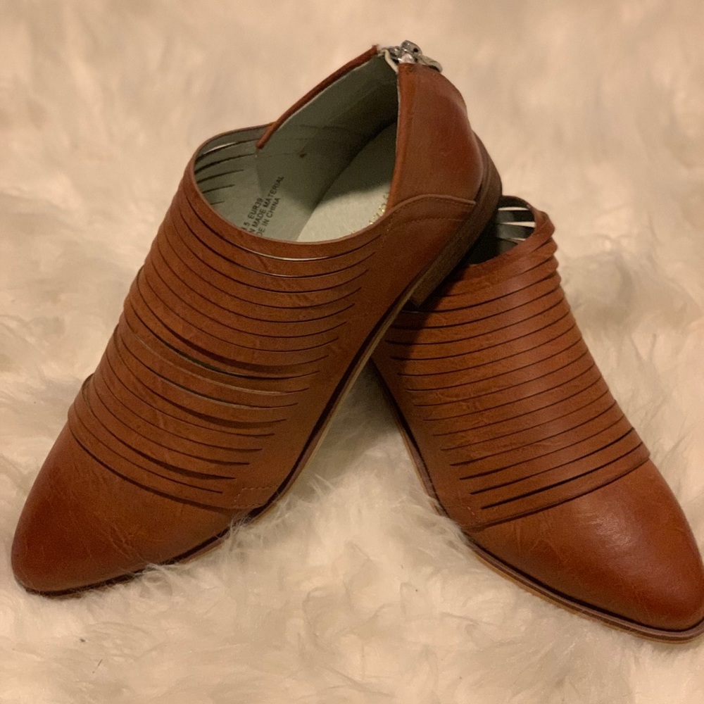 Brown loafers, new